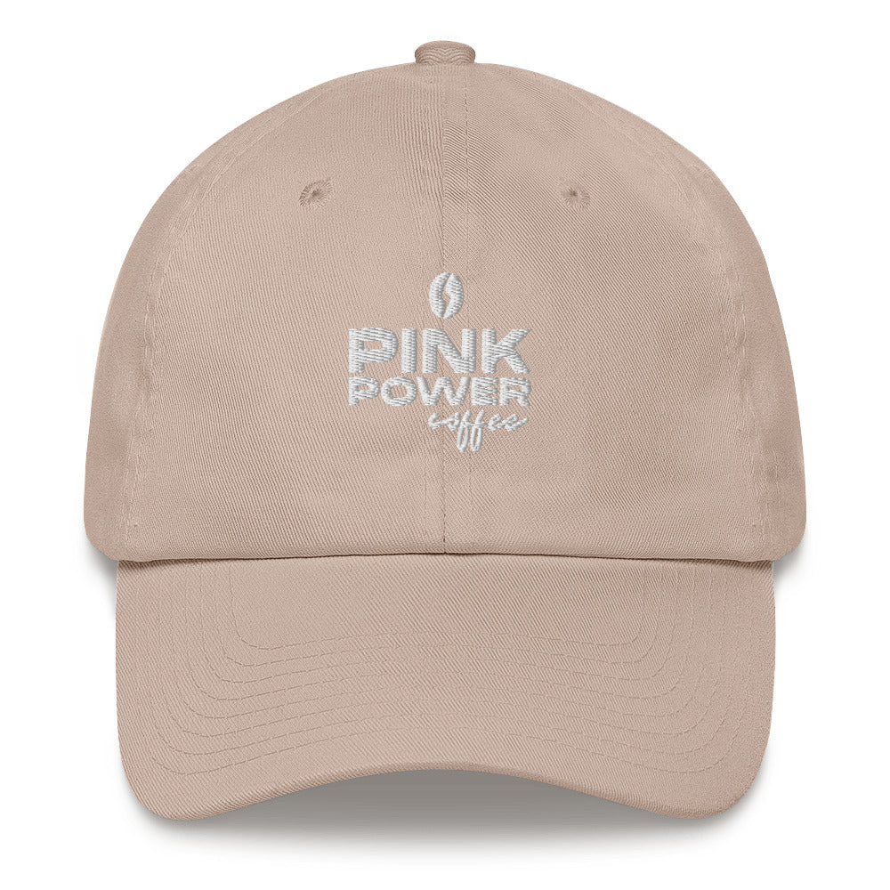 Pink Power Coffee Logo hat