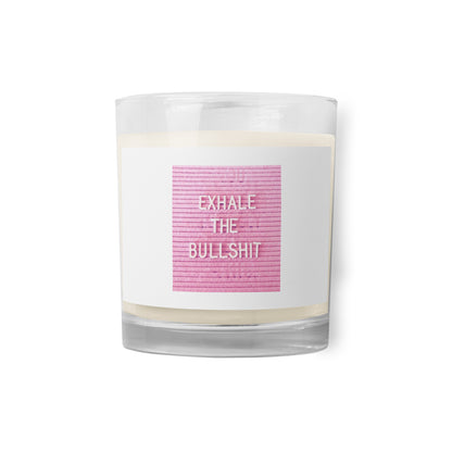Pink Power Coffee Glass jar soy wax candle