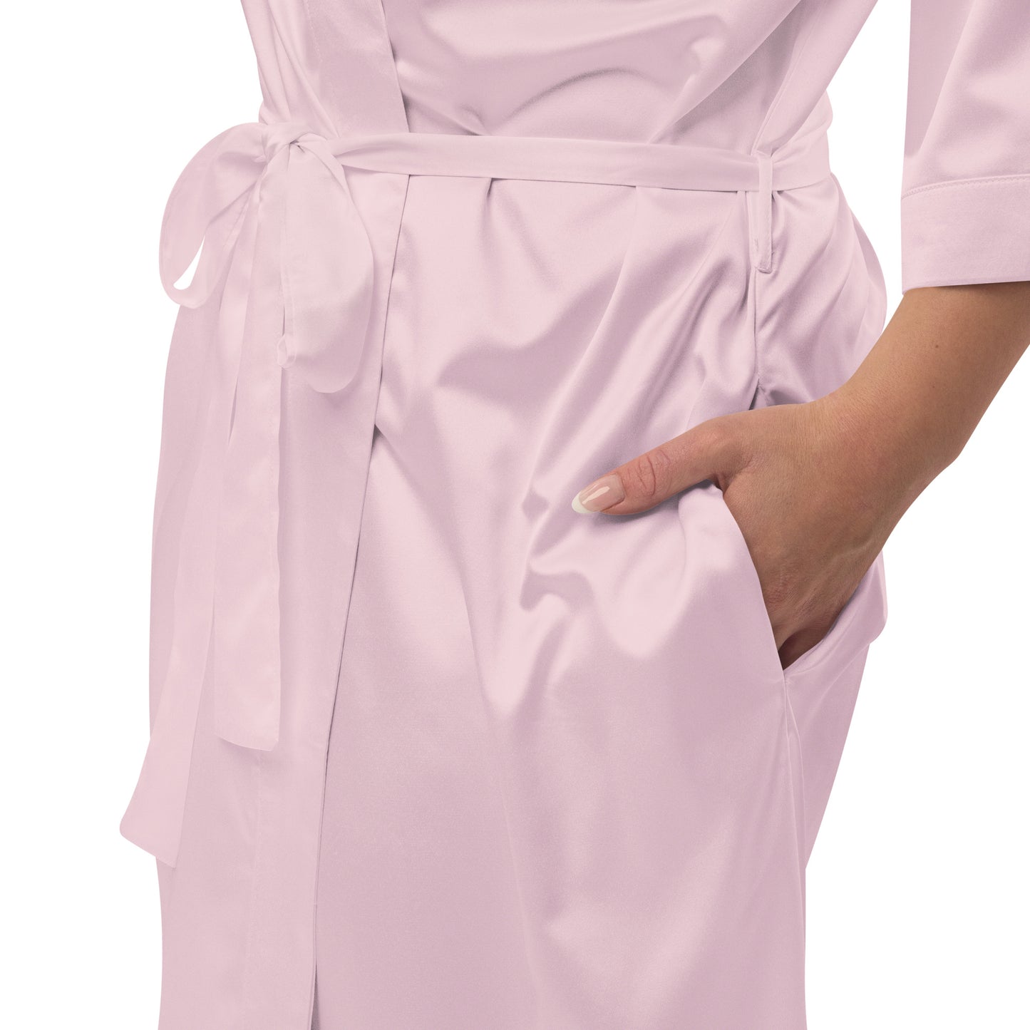Pink Power Coffee Satin robe