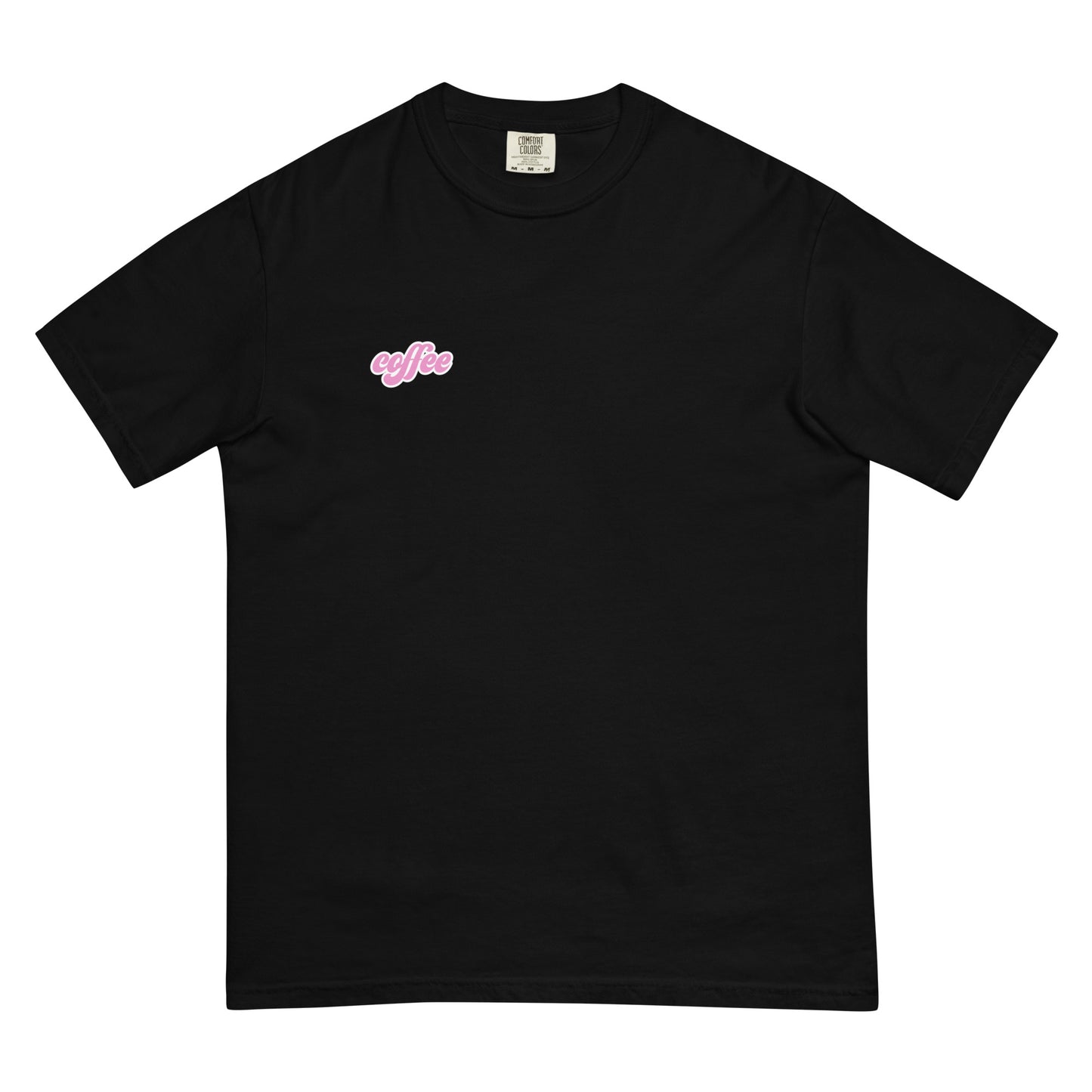 Smile coffe t-shirt in black